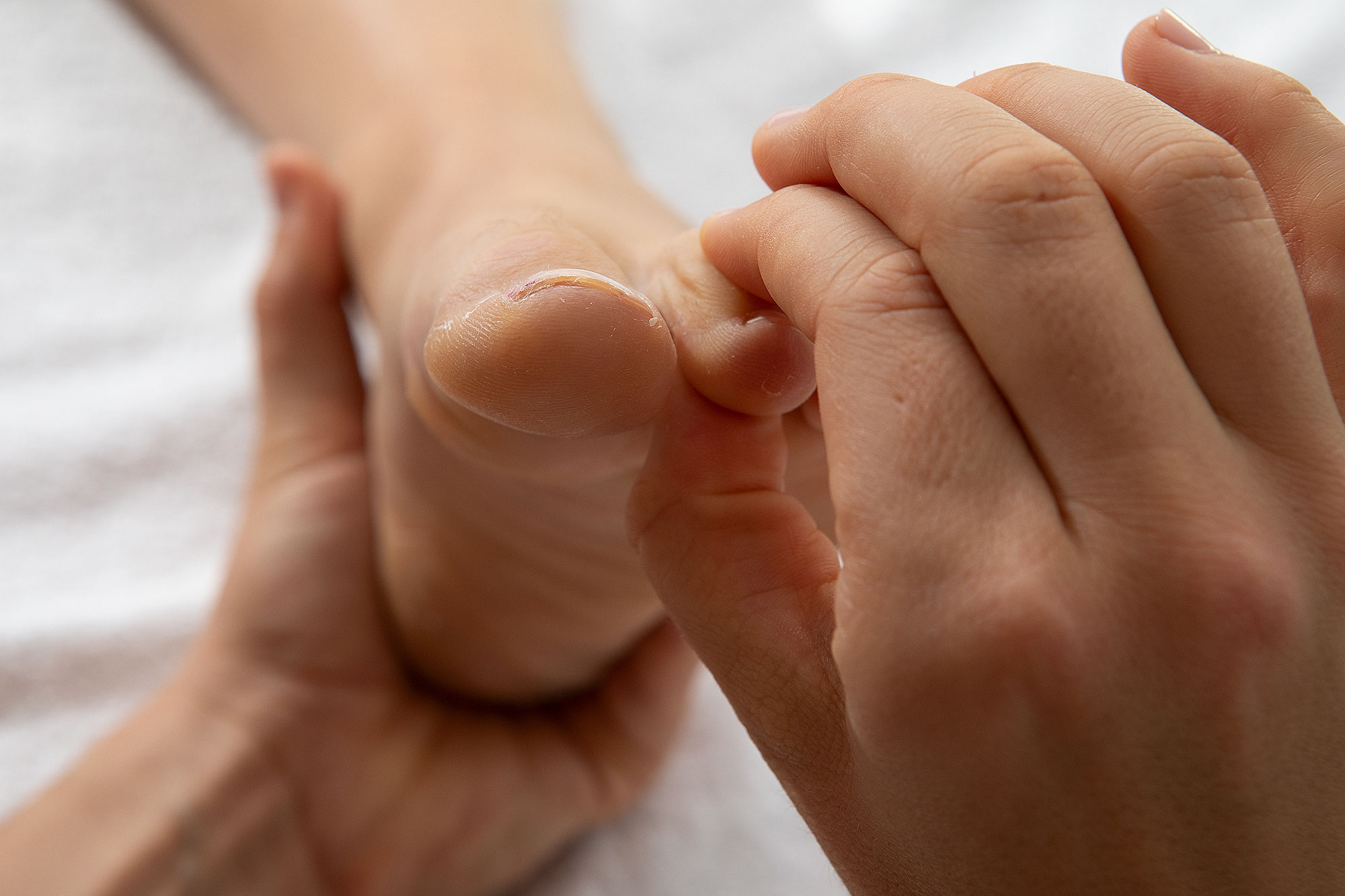 Fussreflexzonenmassage Zehen